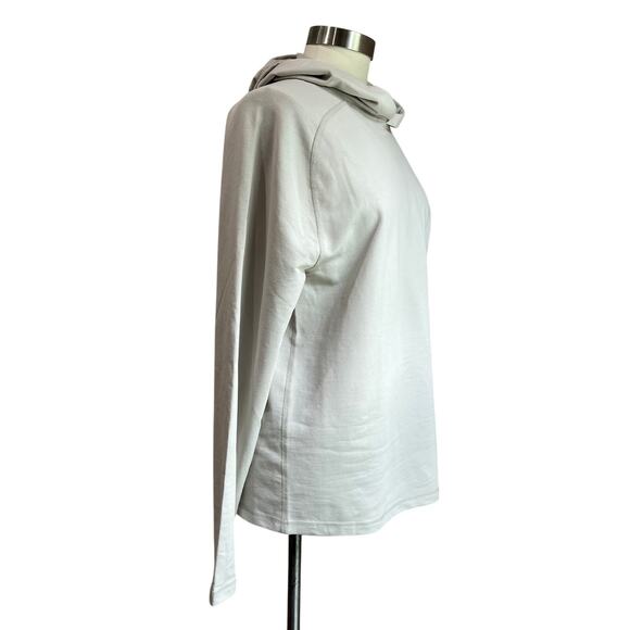 J. Crew Men's Performance Hoodie Cotton Blend Stoney Beige Size Small - Picture 2 of 7